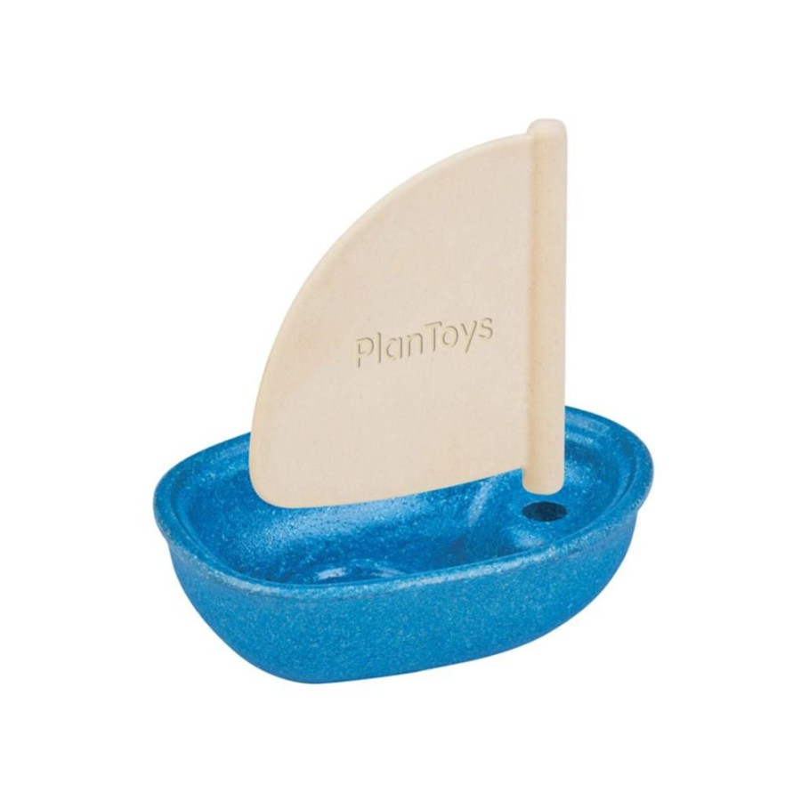 PlanToys Segelboot - Blau | Wasserspiel