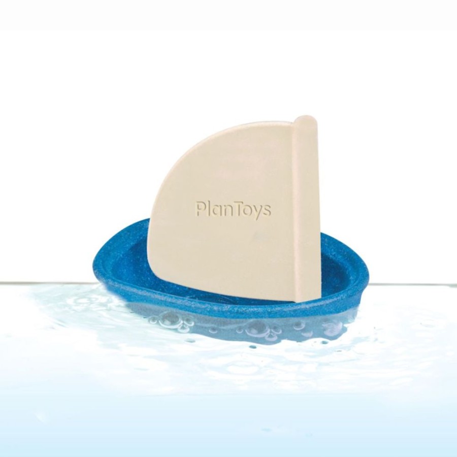 PlanToys Segelboot - Blau | Wasserspiel