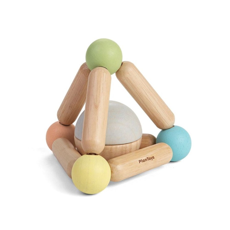 PlanToys Dreieckiger Greifling Pastell-Serie | Baby