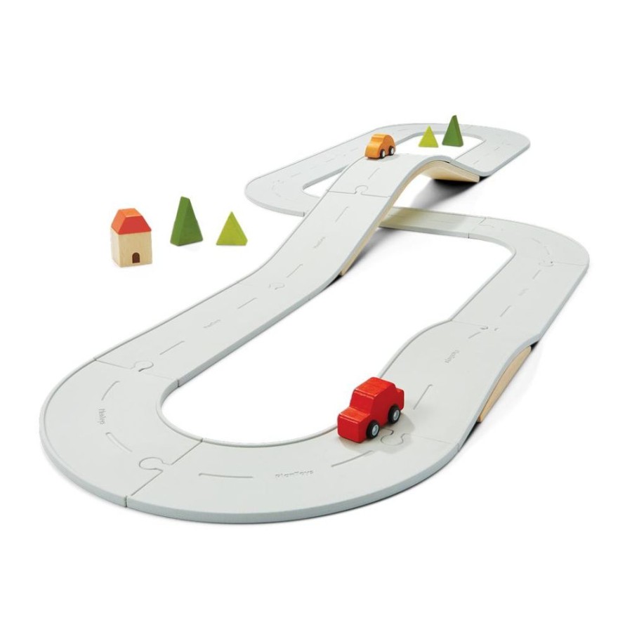 PlanToys Gummi-Strasen- Und Schienenset Gros | Planworld