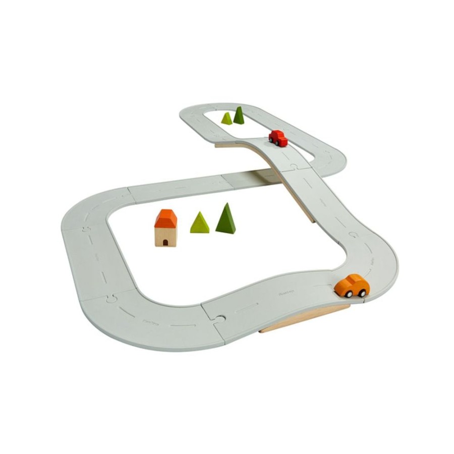 PlanToys Gummi-Strasen- Und Schienenset Gros | Planworld