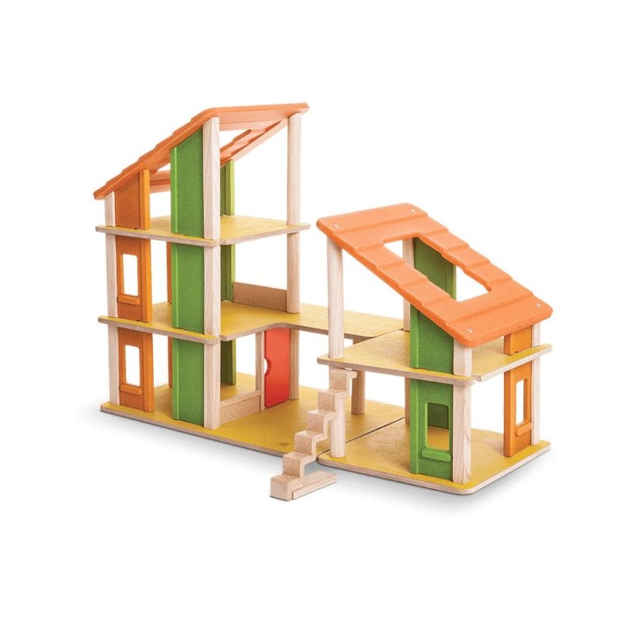 PlanToys Chalet-Puppenhaus Ohne Mobel | Puppenhaus