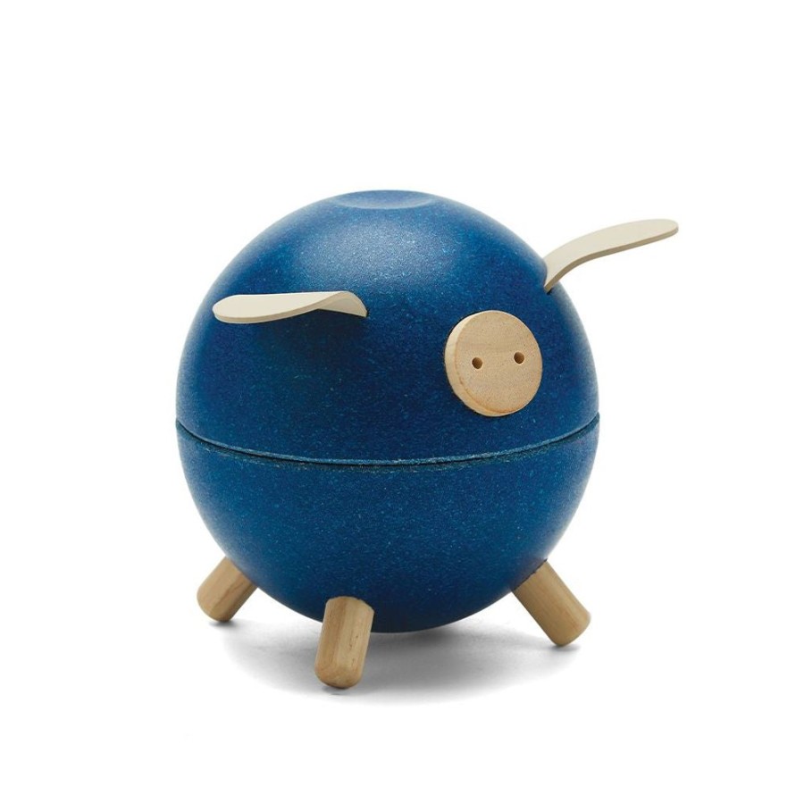 PlanToys Sparschwein - Blau | Planhome