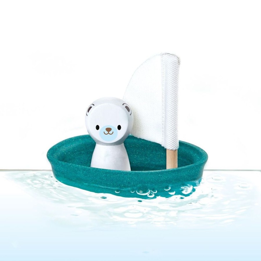 PlanToys Segelboot - Eisbar | Wasserspiel